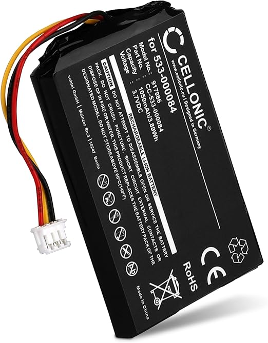 CELLONIC, Batterie für Fernbedienungen kompatibel mit Logitech Harmony Ultimate, Harmony One, Harmony One Ultimate (1050mAh, 3.7V)