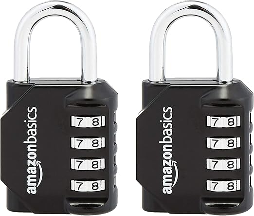 Amazon Basics AB-PL111 Vorhängeschloss, schwarz