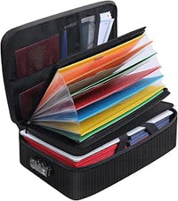 Bolsa Ignífuga para Documentos a4 5200℉ Con Cerradura De Combinación, Resistente Al Fuego y Al Agua, Organizador Para Hogar y Oficina, 36x27x10cm, para Documentos Importantes, Papeles