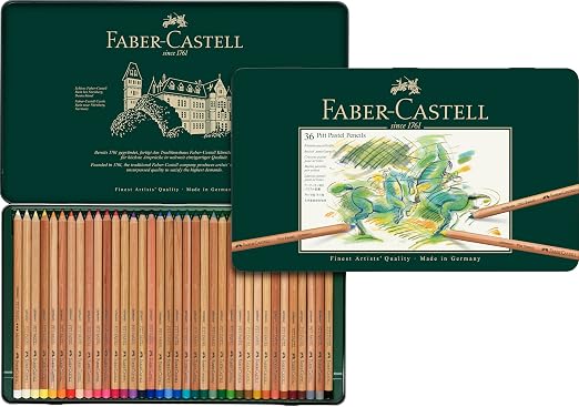 FABER-CASTELL - Set de lápices de colores Pitt Pastel, 36 unidades