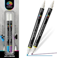 OfficeTree 2x Rotuladores para Tela Borrable - Autoextinguible e Hidrosoluble - Rotulador para Costura - Boligrafo Costura - Marcador de Tela - Rotuladores Borrables - Rotuladores para Tela