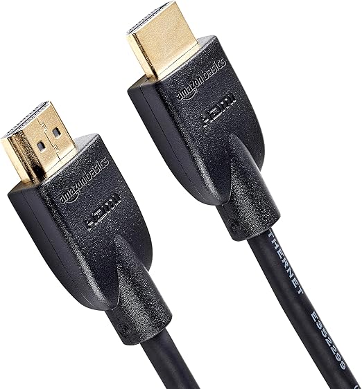 Amazon Basics Cable HDMI 4K de 0.9 m, Alta Velocidad de 18 Gbps con Ethernet, 4K@60 Hz, 2160p, Negro