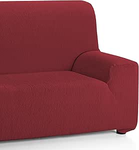 Martina Home Emilia Housse élastique pour canapé 3 Places Bordeaux de 170 à 220 cm de Large