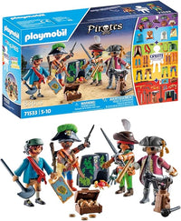 PLAYMOBIL Pirates 71533 MyFigures: Piratas, Montaje de Figuras de Piratas Personalizadas, Incluyendo Mapa del Tesoro y alfileres para el Sombrero de Pirata, Juguetes para niños a Partir de 5 años