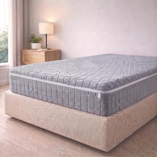 Degrees Home Teide – Funda de Matelas Intégrale con Fermeture Éclair (150 cm) – Protection Anti-Acariens, Respirante y Élastique, Confort Extra Doux, Lavable, Ajustement Parfait