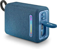 NGS Roller Furia 1 Blue - Altoparlante Portatile Compatibile con Tecnologia Bluetooth, Luci RGB, Impermeabilità IPX6, 15 W, True Inalámbrico, USB, Durata Batteria 9 Ore, Azul