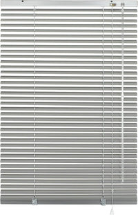 GARDINIA Persiana de aluminio, Privacidad, Protección contra la luz y el deslumbramiento, Montaje en pared y techo, todas las piezas de montaje incluidas, Persiana de aluminio, Plateado, 140 x 240 cm (WxH)