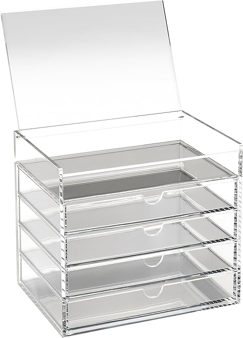 OSCO Acrylic 5 Drawer Chest with Flip-Up Lid, A3280