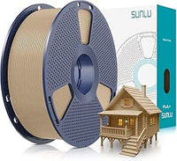 SUNLU PLA Plus Filamento 1.75mm, PLA + Filamento para Impresoras 3D, Filament PLA+ para Impresión 3D Más Duro y Resistente, Precisión Dimensional +/- 0.02mm, 1KG Roble