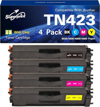 Superprint TN423 - Juego de 4 cartuchos de tóner compatibles con Brother TN-423 TN-421 TN-423BK para DCP-L8410CDW MFC-L8690CDW MFC-L8900CDW HL-L8260CDW HL-L8360CDW