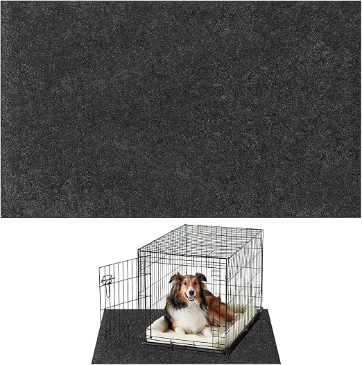 Alfombrilla para jaula y caseta de perro para proteger suelos, antideslizante, impermeable, forro de alfombrilla para jaula de perro para entrenamiento en caseta, protege los suelos del desgaste y los