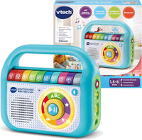 VTech-Baby Reproductor Musical Graba Canta y Baila, Radio Infantil con Bluetooth, Grabadora, Juguete para niños +1.5 años, Versión ESP