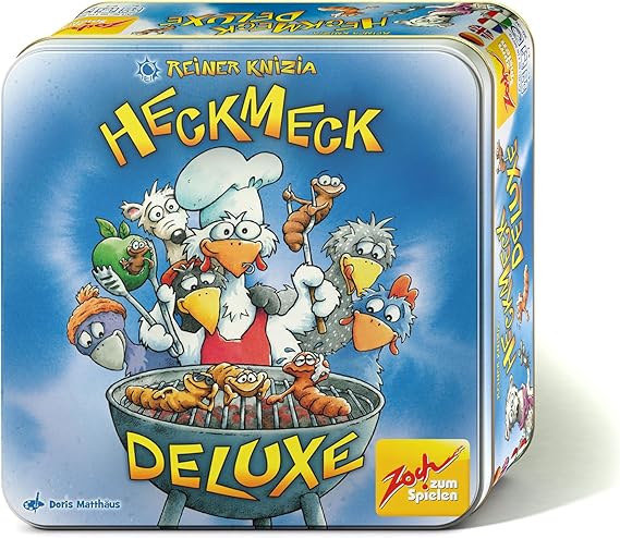 Juego de dados Heckmeck Deluxe en caja metálica para mayores de 8 años