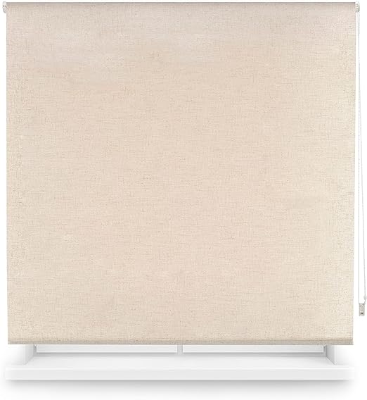 Estor enrollable opaco a medida Blindecor color lino (150 × 230 cm)
