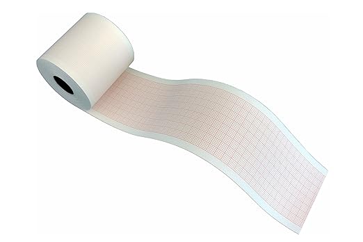 Tecnocarta RM3705003016IFU Kit 10 Rotoli di Carta Termica per ECG Compatibili con Fukuda OP-11KE/ Nihon Kohden RQS50-3/ GE Marquette Hellige/Trismed, 50 mm x 30 m