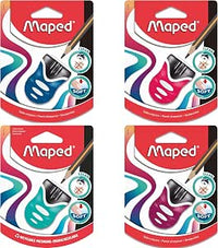 Maped - Taille-crayons Clean Grip, 1 Trou - Grande Réserve - Ergonomique