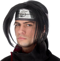Chaks - Peluca Itachi Uchiha para hombre, accesorio oficial del disfraz de Naruto, cosplay de anime, carnaval y Comic Con