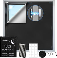 400x148cm Estor Opaco Magnético, Estor Térmico Opaco sin Taladrar, Anti-Ultravioleta,Protección Solar,100% Tela Oscurecedora para Ventanas Dormitorio Caravana