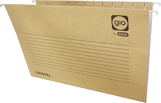 Elba Gio - Bolsa de 10 carpetas colgantes para cajón, Fº, bicolor