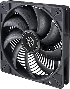 SilverStone Technology Air Penetrator 184i Pro, Ventilador canalizador de Aire Mejorado de 180mm con Control PWM, SST-AP184i-PRO