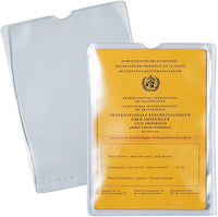 HERMA 1332 Fundas transparentes para carné de vacunación, 10 unidades, funda para carné de vacunación antigua, soporte para tarjetas de crédito para proteger libros de ahorros, documentos en formato