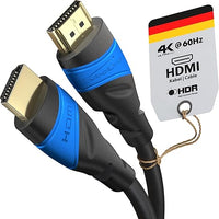 KabelDirekt – Cable HDMI 4K – 7,5m y longitudes mayores (7,5m–22,5m) – Cable HDMI diseñado en Alemania – Soporta 4K@60Hz, UHD, HDR, ARC, Ethernet – HDMI Cable para TV, PC, PS5, Xbox, Switch