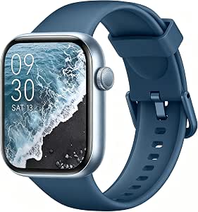 Reloj Inteligente Mujer Hombre, 1.85" Smartwatch con Llamadas Bluetooth, 140+ Modos Deportivos Smart Watch con SpO2/Pulsómetro/Monitor de Sueño/Podómetro, Impermeable IP68 Smart Watch Para Android iOS