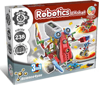 Science4you Robotics Alfabot 3 en 1 - Kit Robotica de 238 Piezas, Construye tu Proprio Robot, Juegos y Juguetes de Construcciones, Regalos para Niños de 6 7 8 9 10+ Años