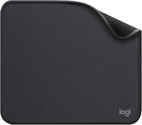 Logitech Mouse Pad - Studio Series, Computer-Mauspad mit Anti-Rutsch-Gummiboden, Leichtes Gleiten, Spritzwassergeschützt, Langlebige Materialien, Tragbar, Frisches, modernes Design - Grau