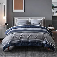 BEDSURE Ropa de Cama de 135 x 200 cm, Funda nórdica de 2 Piezas, Juego de Ropa de Cama Azul de 135 x 200 cm, Microfibra con Funda de Almohada de 80 x 80 cm, Certificado Öko-Tex