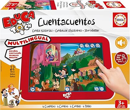 Educa - EducaTouch Junior, Érase una Vez Cuentacuentos, con música y Canciones, Juego Educativo para niños, a Partir de 24 Meses (15746)