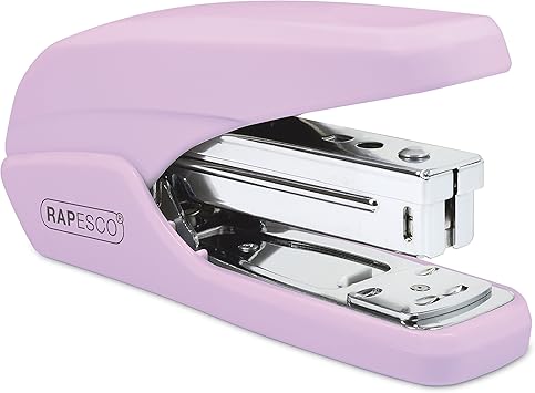 Rapesco 1339 X5-25ps Grapadora de Menor Esfuerzo, Capacidad para 25 Hojas, Rosa
