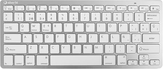 SilverHT Teclado Wireless Blanco