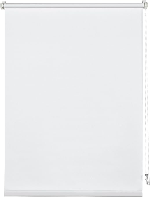 Gardinia, Deco Company Estor Enrollable con Pinza, de luz Diurna, Opaco, Todas Las Piezas Montaje Incluidas, Blanco, 75 x 150 cm (Ancho Alto)