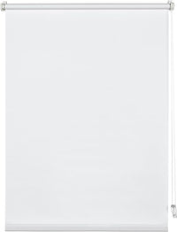 Gardinia, Deco Company Estor Enrollable con Pinza, de luz Diurna, Opaco, Todas Las Piezas Montaje Incluidas, Blanco, 75 x 150 cm (Ancho Alto)