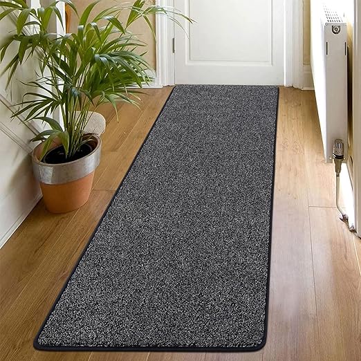 SHACOS Alfombra de Pasillo Beige 60x180cm Alfombra de Corredor Antideslizante Lavable Alfombra de Cocina Absorbente Alfombra Entrada Interior Larga Atrapapolvo para Pasillo, Cocina, Lavandería