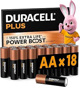 DURACELL Plus AA-Batterien (18er-Pack) – Alkaline-Batterien 1,5 V