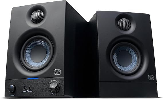 PreSonus Eris 3.5 Gen 2, Altavoces Activos de Escritorio 3.5" para Multimedia, Juegos, Producción Musical de Calidad Estudio, Potencia 50 W