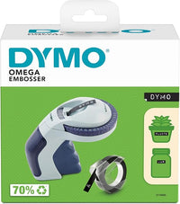 DYMO Omega rotuladora de estampación | Rotuladora de estampación pequeña con sistema de giro y clic y diseño ergonómico | Para uso doméstico y proyectos de manualidades (€ÑÅÆ y Ø)