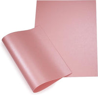 Papertent - Cartulina perlada de doble cara A5, 250 g/m², 20 hojas, color rosa rubor
