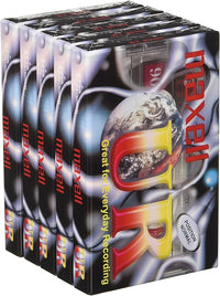 Maxell MAX-UR90P5 - Cinta de audio/video, Pack de 5