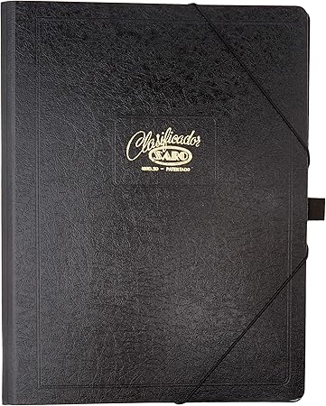 Saro 30-N - Carpeta clasificador (12 departamentos) color negro