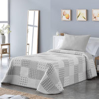 VIALMAN Colcha Bouti Ligera Sofia 21 para Cama de Matrimonio de 135 cm | Colcha Cama 135 | Tamaño Colcha 230 x 270 cm, Color Gris