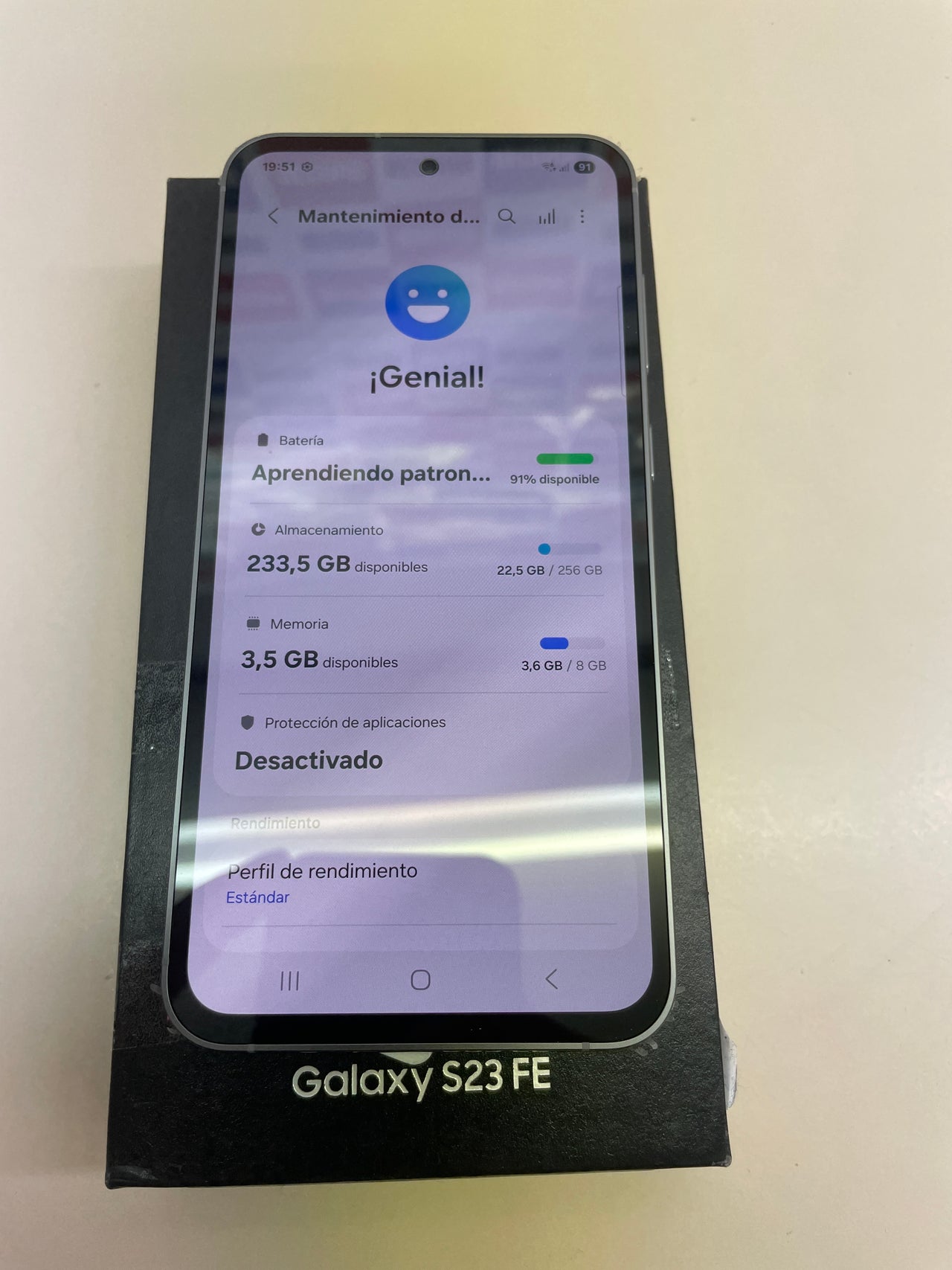 Samsung Galaxy S23 Fe, Dual, 256GB 8GB Ram Gris