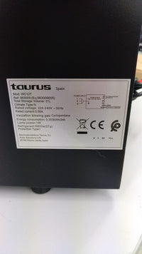 Vinoteca de 12 botellas, silenciosa Taurus WC12T