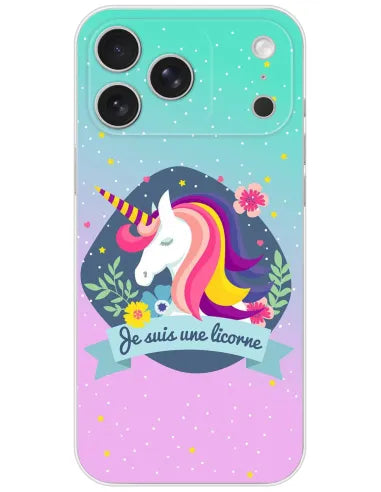Peace Love Licorne Coque pour iPhone 17 Pro Max