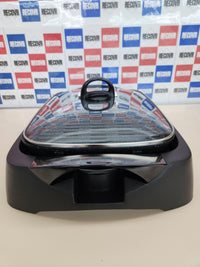 Girmi BQ90 Griglia & Barbecue - Tapa de vidrio templado, ajuste de temperatura, 2200 W, negro