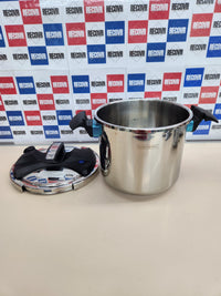 Olla a presión Royalty Line 10L 24cm acero inoxidable con tapa segura y válvula limitadora presión RL-PS10L