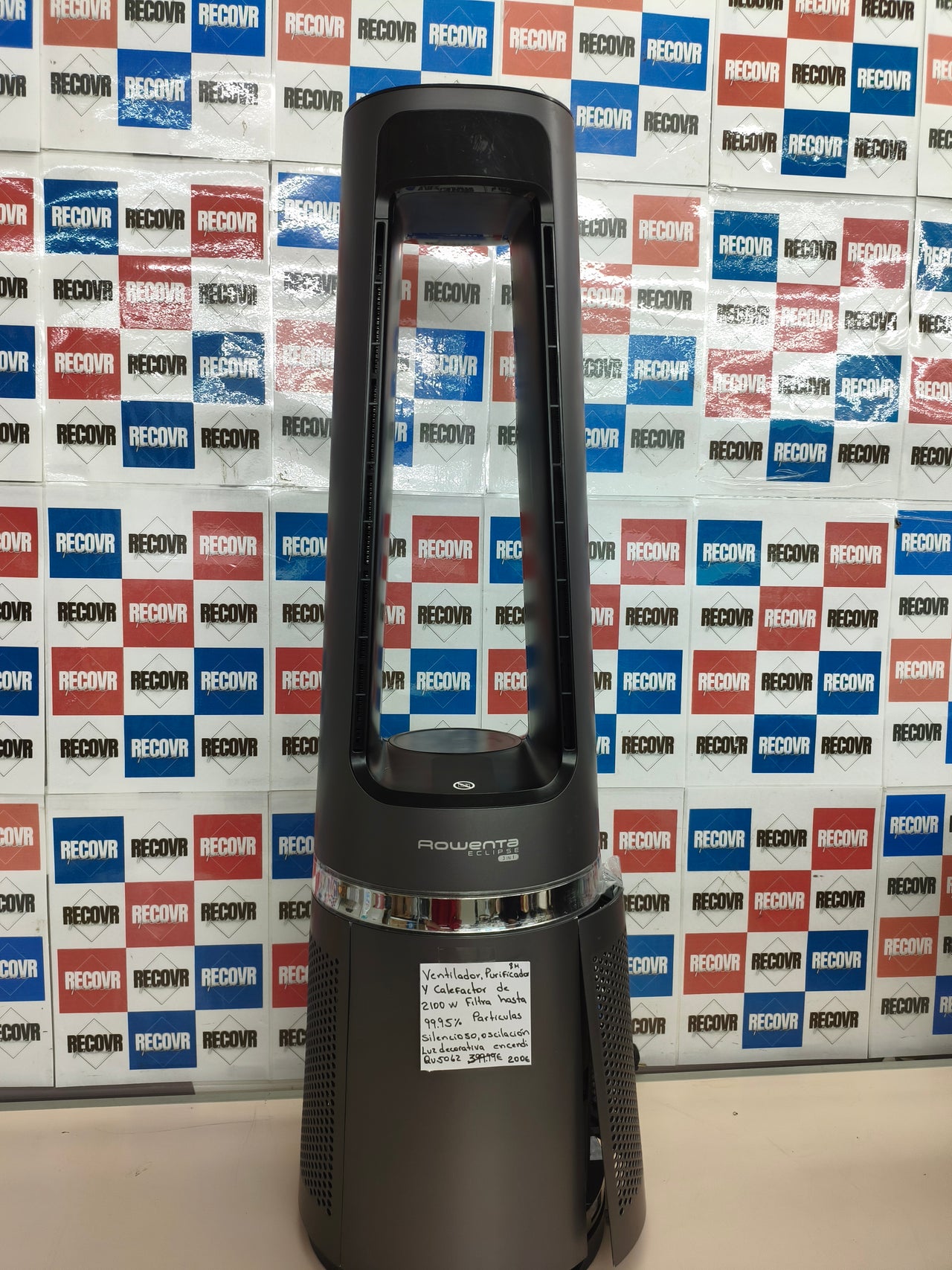 Ventilador purificador y calefactor de 2100W