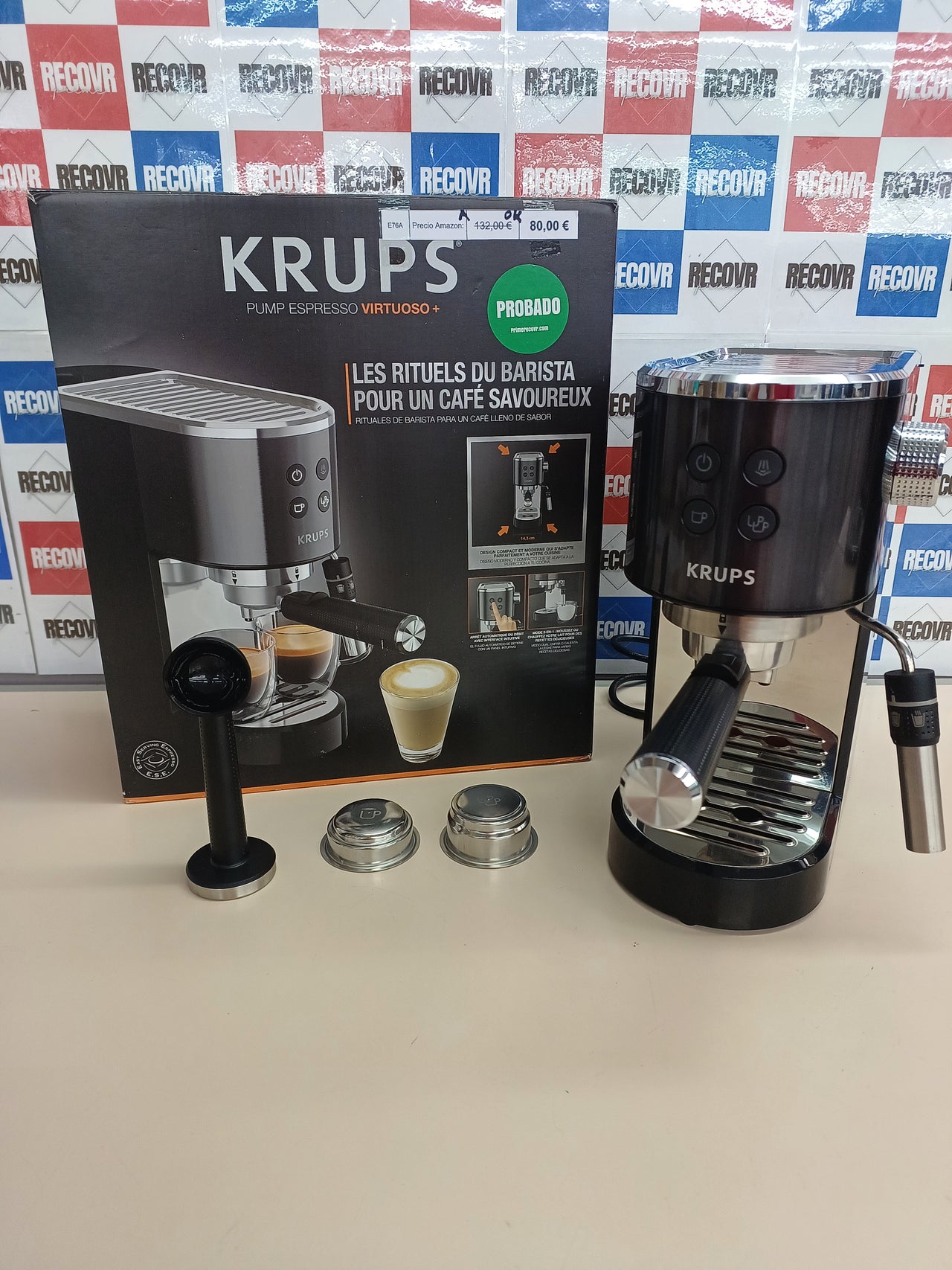 Cafetera espresso 15 bares con vaporizador – Krups